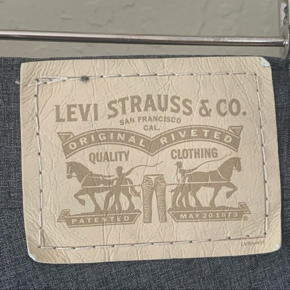 LEVI’S 511 Slim Performance Stretch Hybrid Short Gray Stretch Wicking Swim Sz 12 - Picture 4 of 12